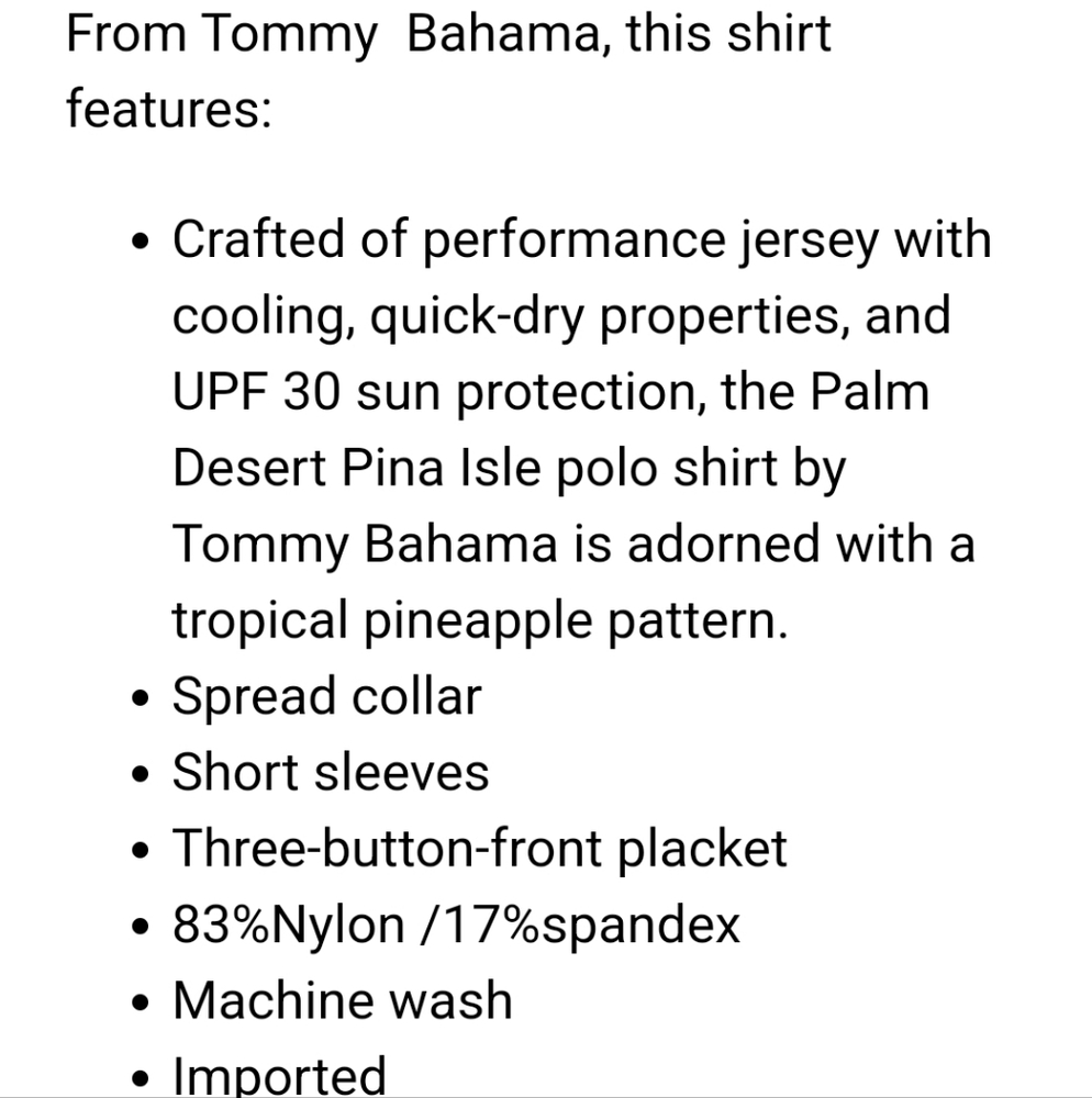 Men's Tommy Bahama Palm Desert Pina Isle Golf Pro Shirt - Picture 10 of 10